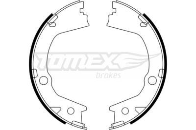 TOMEX Brakes TX 23-16 Ремкомплект барабанных колодок  для SSANGYONG  (Сан-янг Актон)