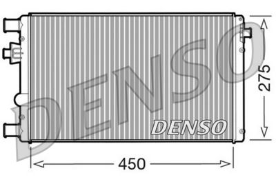 Радиатор, охлаждение двигателя DENSO DRM09042 для FIAT SEICENTO