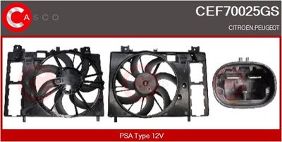 MOTOR ELECTRIC VENTILATOR CASCO CEF70025GS