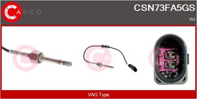 SENZOR TEMPERATURA GAZE EVACUARE