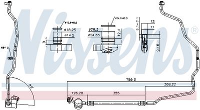 тръбопровод за ниско налягане, климатична система NISSENS 848288