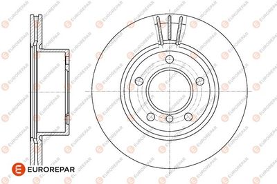 Тормозной диск EUROREPAR 1667860180 для BMW 1