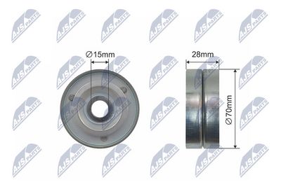 V formos rumbuotas diržas, komplektas