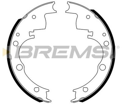 BREMSI GF0165 Гальмівні колодки барабанні 