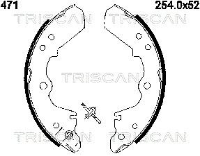 Комплект тормозных колодок TRISCAN 8100 60471 для ISUZU MIDI