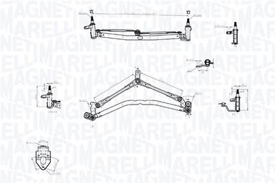 лостов механизъм на чистачките MAGNETI MARELLI 085570747010