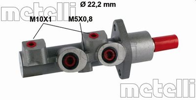 Главный тормозной цилиндр METELLI 05-0506 для FIAT BRAVO