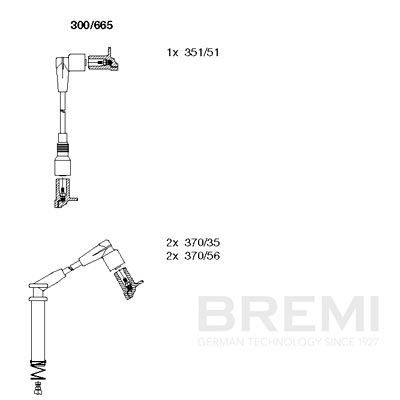 Ignition Cable Kit 300/665