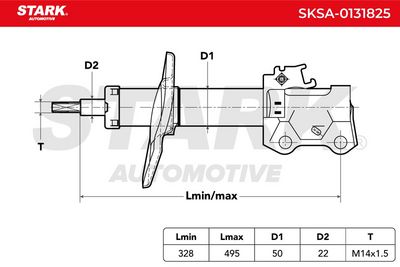 амортисьор STARK SKSA-0131825