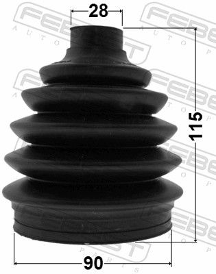 Bellow Kit, drive shaft 1017P-V250