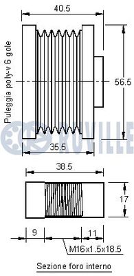 SISTEM ROATA LIBERA GENERATOR RUVILLE 541344 1