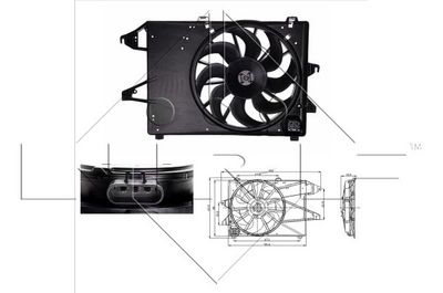 Fan, engine cooling 47004