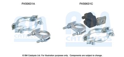 Zestaw montażowy, rura wydechowa BM CATALYSTS FK50631