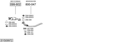 SISTEM DE ESAPAMENT BOSAL SYS09972