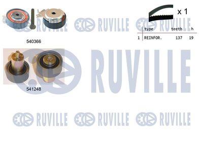 Комплект ремня ГРМ RUVILLE 550486 для DAEWOO REZZO