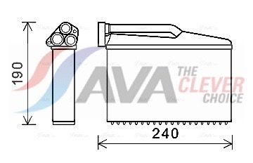 топлообменник, отопление на вътрешното пространство AVA Clever Choice BWA6541