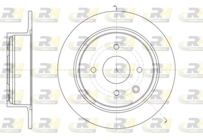 Тормозной диск ROADHOUSE 61579.00 для NISSAN (DFAC) TIIDA