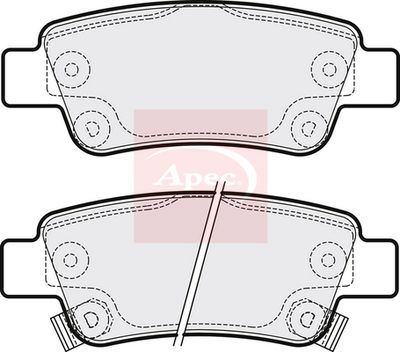 APEC Brake Pad Set, disc brake PAD1583