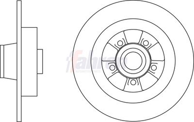 Fahren Brake Disc FBD6835