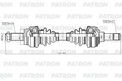 Приводной вал PATRON PDS0599 для BMW X5