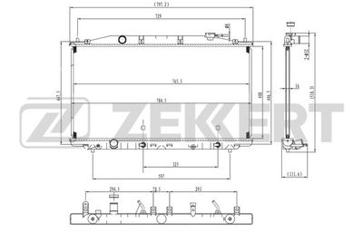 ZEKKERT MK-1574 Радиатор охлаждения двигателя  для ACURA  (Акура Рдx)