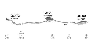 SISTEM DE ESAPAMENT POLMO POLMO00705