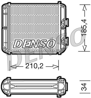 DENSO DRR20003 Радіатор пічки 