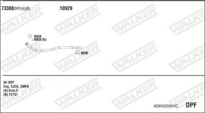 Изпускателна система WALKER ADK023301C
