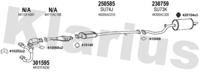 Układ wydechowy KLARIUS 800053E