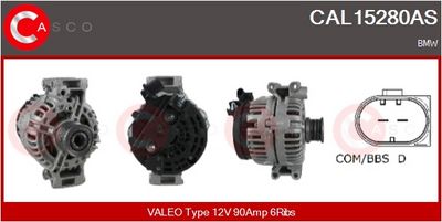 GENERATOR / ALTERNATOR CASCO CAL15280AS