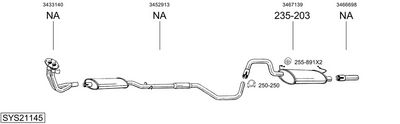 Изпускателна система BOSAL SYS21145