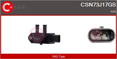 Senzor, tlak výfukového plynu CASCO CSN73J17GS