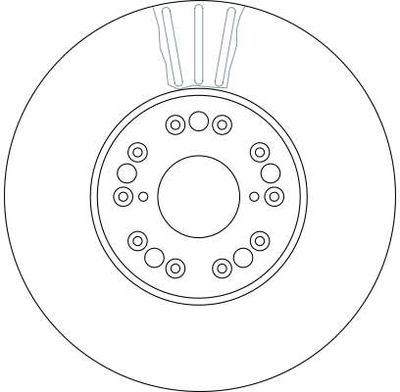 Тормозной диск TRW DF4182 для TOYOTA CHASER