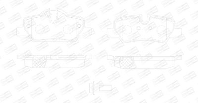 BREMSBELAGSATZ SCHEIBENBREMSE CHAMPION 573763CH 1