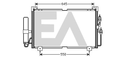 Конденсатор, кондиционер EACLIMA 30C51016 для MITSUBISHI OUTLANDER