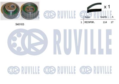 Комплект ремня ГРМ RUVILLE 550073 для PEUGEOT 605