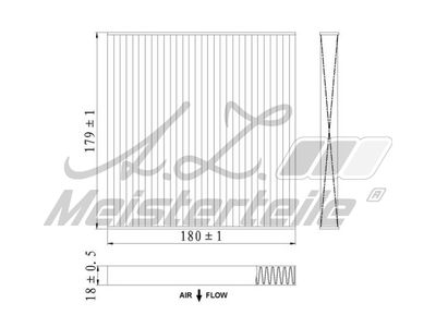 Филтър купе (поленов филтър) A.Z. Meisterteile AZMT-41-010-1553