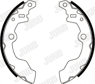 Комплект тормозных колодок JURID 362297J для SUBARU LIBERO