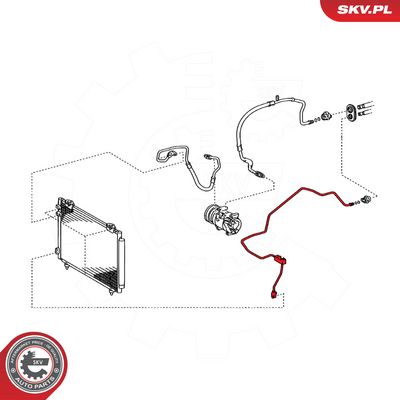 Vysokotlaké / nízkotlaké vedení, klimatizace SKV 54SKV711