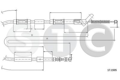 CABLU FRANA DE PARCARE STC T483441