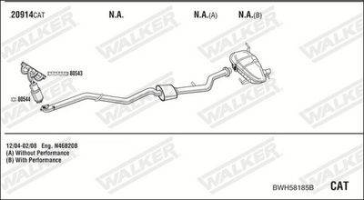 SISTEM DE ESAPAMENT WALKER BWH58185B