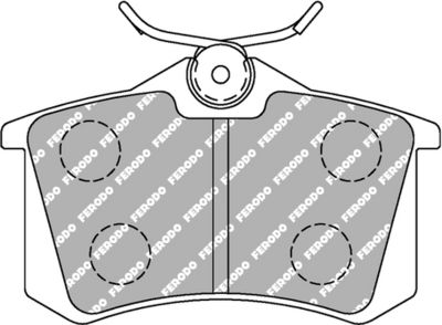 Sada brzdových destiček, kotoučová brzda FERODO RACING FCP1491H