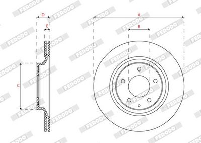 BREMSSCHEIBE FERODO DDF2003C 1