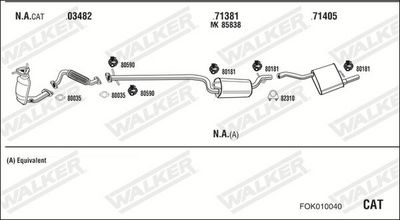 Изпускателна система WALKER FOK010040