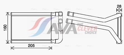 топлообменник, отопление на вътрешното пространство AVA Clever Choice KA6296