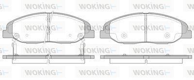Комплект тормозных колодок, дисковый тормоз WOKING P12343.02 для CADILLAC STS