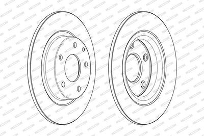 Remschijf set (2 stuks) Achter Links/Rechts past: MAZDA 6 2.0/2.2D/2.5 08.12-