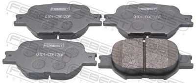 Комплект тормозных колодок, дисковый тормоз FEBEST 0101-CDE120F для TOYOTA PROGRES