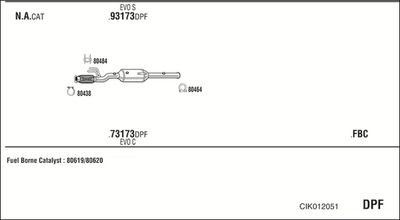 Układ wydechowy WALKER CIK012051