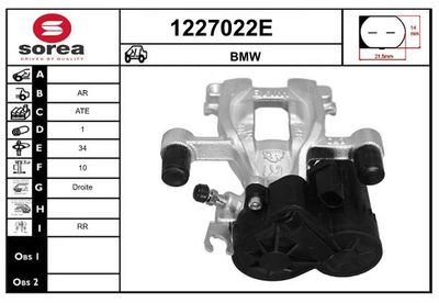 BREMSSATTEL SNRA 1227022E